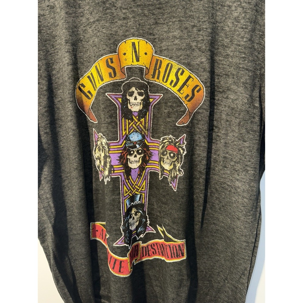 GUNS N' ROSES Adult T Shirt Fall Tour 2019 Concert Rock Black Short Sleeve Sz XL